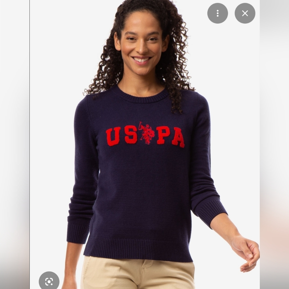US POLO ASSOCIATION WOMEN'S CREWNECK SWEATER SIZE XXL NWT